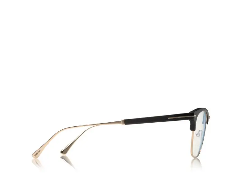 BLUE BLOCK BROWLINE OPTICALS BLACK online